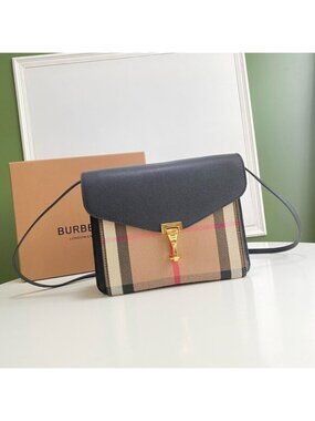 Burberry Vintage Check Leather Crossbody Bag (Small)